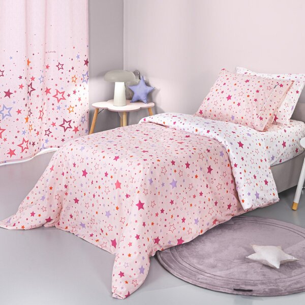 Σεντόνια Μονά (Σετ) Guy Laroche Starland Pink Ροζ ΜΕ ΛΑΣΤΙΧΟ 100x200+28