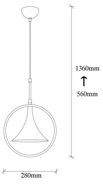 Φωτιστικό οροφής 521SHN1128, 136x28 cm, Μεταλλικό, IP20, E27, Μαύρο