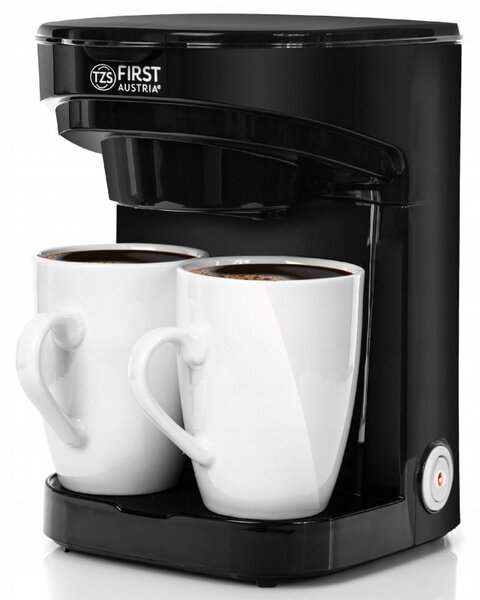 Cafetiera First Austria FA-5453-4, 450W, 2 cesti, 0.250 L, Negru