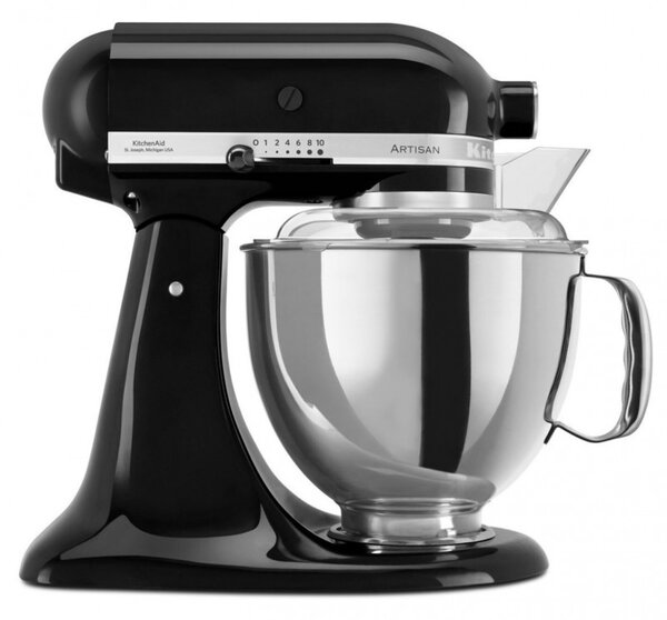 Πλανητικό mixer Artisan Elegance KitchenAid 5KSM175PSEOB, 300 W, 4,8 l, Direct drive, 10 ταχύτητες, Onyx Black