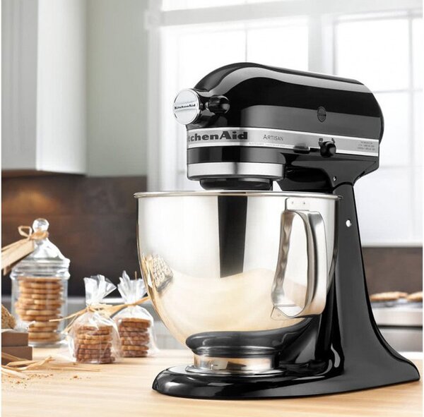 Πλανητικό mixer Artisan Elegance KitchenAid 5KSM175PSEOB, 300 W, 4,8 l, Direct drive, 10 ταχύτητες, Onyx Black