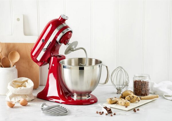 Πλανητικό μίξερ Artisan Elegance KitchenAid 5KSM185PSEER, 300W, 4,8 L, Direct drive, 10 ταχύτητες, Κόκκινο