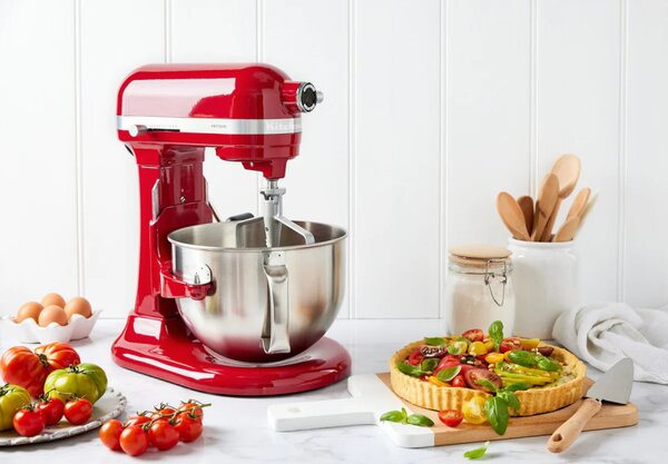 Πλανητικό μίξερ Artisan Elegance KitchenAid 5KSM185PSEER, 300W, 4,8 L, Direct drive, 10 ταχύτητες, Κόκκινο