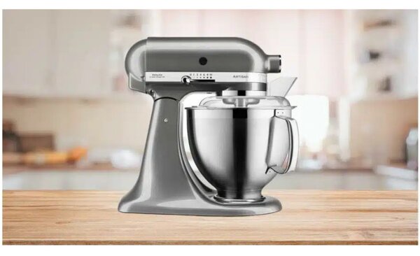 Πλανητικό μίξερ Artisan Elegance KitchenAid 5KSM185PSEMS, 300W, 4,8 l, Direct drive, 10 ταχύτητες, Inox