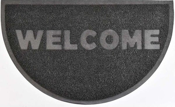 Πατάκι Εισόδου Μισοφέγγαρο Welcome 05.144161002 45x75cm Grey