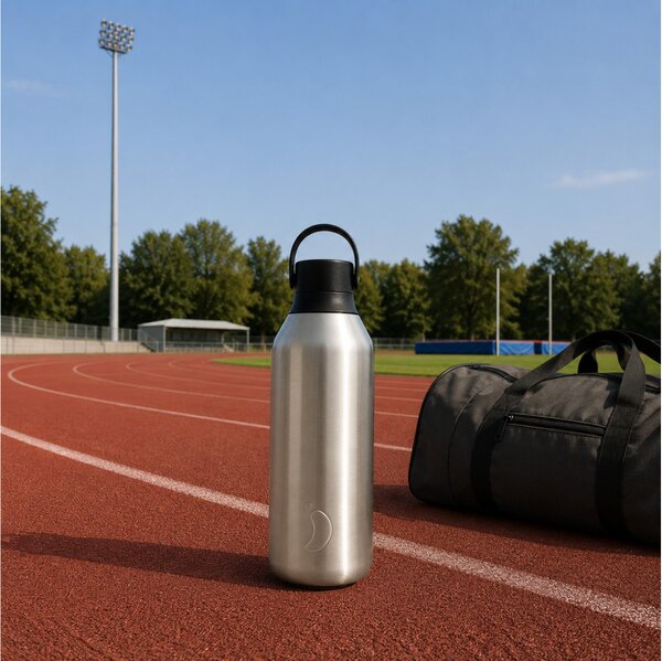 Μπουκάλι Θερμός Series 3 Chilly's με χωρητικότητα 500ml και διατήρηση θερμοκρασίας 14h ζεστό / 36h κρύο - Stainless Steel