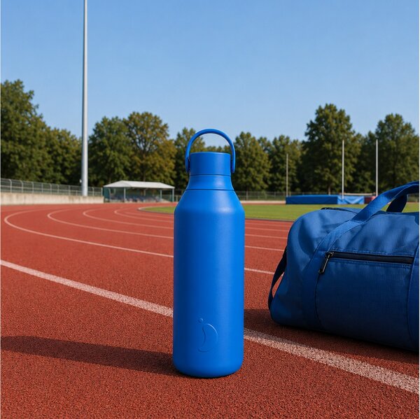 Μπουκάλι Θερμός Series 3 Chilly's με χωρητικότητα 500ml και διατήρηση θερμοκρασίας 14h ζεστό / 36h κρύο - Pacific Blue