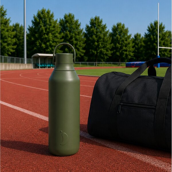 Μπουκάλι Θερμός Series 3 Chilly's με χωρητικότητα 500ml και διατήρηση θερμοκρασίας 14h ζεστό / 36h κρύο - Cargo Green
