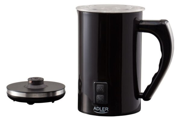 Συσκευή για Αφρόγαλα Adler AD 4478, 500W, 240 ml, Αντικολλητική επίστρωση, Προστασία STRIX, Μαύρο