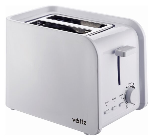 Φρυγανιέρα Voltz V51440E, 750W, 2 φέτες, 7 επίπεδα κρούστας, δίσκος για ψίχουλα, Λευκό