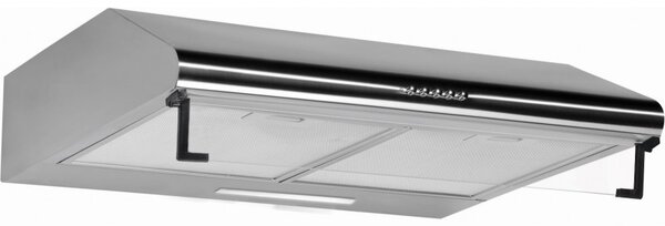 Απορροφητήρας Rosberg R51456AS, 460 m3/h, 190 W, 2 μοτέρ, 2 φίλτρα, Inox