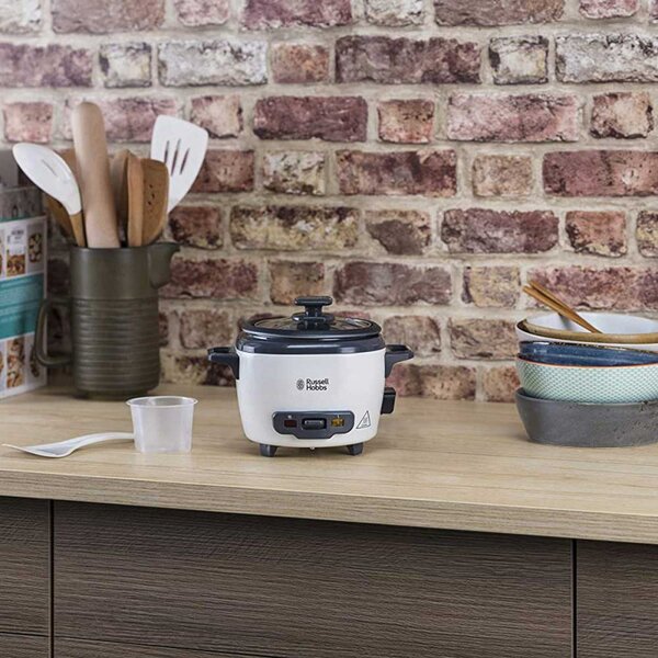 Βραστήρας ρυζιού Russell Hobbs Cook@Home 27020-56, 600 ml, Συμπαγές μέγεθος, Διατήρησης της θερμότητας, Γκρι