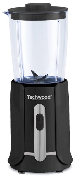 Μπλέντερ Techwood TBL-206, 300W, 0,5 λίτρα, Λεπίδες από ανοξείδωτο ατσάλι, Μαύρο