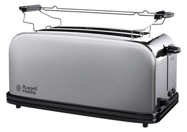 Φρυγανιέρα Russell Hobbs Adventure 23610-56, 1600 W, Για 4 φέτες, 6 επίπεδα, Perfect Toast σύστημα για ομοιόμορφο ψήσιμο, Ζέσταμα, Inox