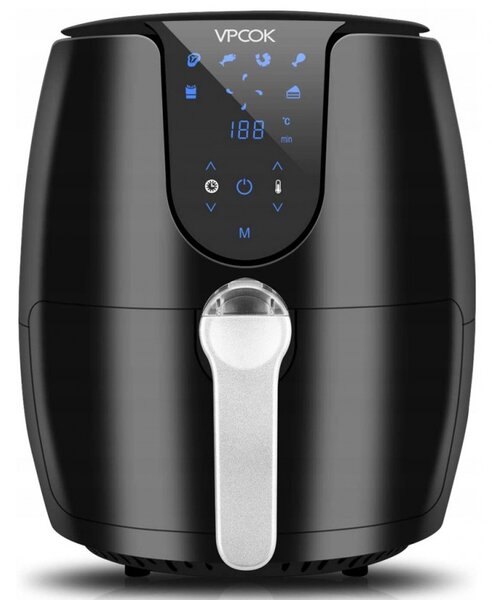 Φριτέζες αέρος AirFryer VPCOK LQ-2507B, 1500W, 3,5 L, Χρονοδιακόπτης, 80-200 C, Μαύρο