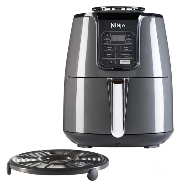 Φριτέζα ζεστού αέρα NINJA AF100EU, 1550W, 3,8L, Χωρίς BPA, Πολυλειτουργική, Μαύρο και Ασημί