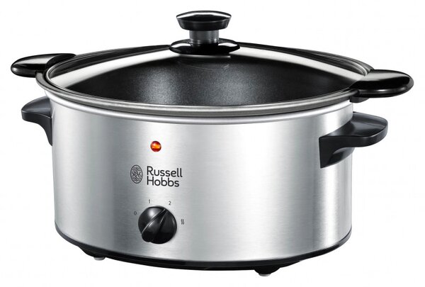 Σκεύη για αργό μαγείρεμα /Slow Cooker Russell Hobbs Cook 22740-56, 160 W, 3,5 L, 2 προγράμματα, Συντήρηση θερμότητας, Inox