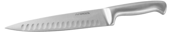 Μαχαίρι Santoku Fackelmann 40406, Ανοξείδωτο ατσάλι, 20/34 cm, Γκρι