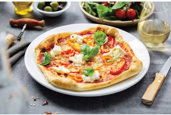 Αξεσουάρ φριτέζας Pizza XXL Philips HD9953/00, Πίτσα έως 26 cm σε 8 λεπτά, Ατσάλι, Μαύρο