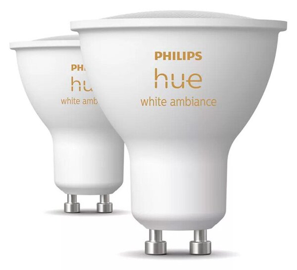 Philips Hue - Philips Hue White Amb. 4,2W Bluetooth GU10 Λαμπτήρας 2 τεμ. Philips Hue