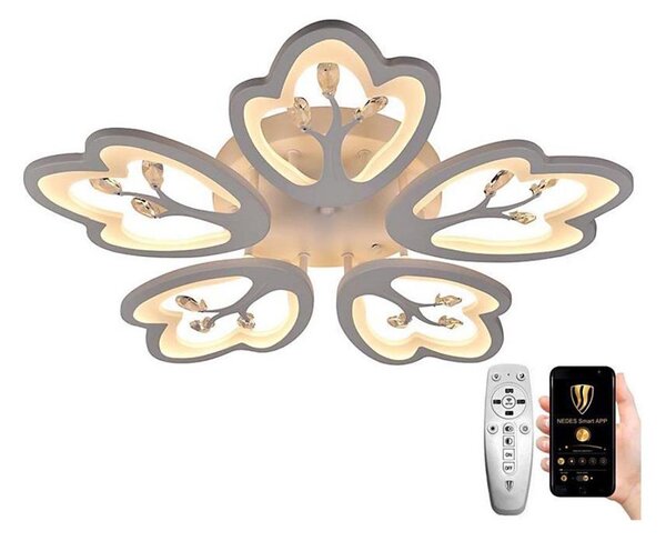 Brilagi -Πλαφονιέρα οροφής ντιμαριζόμενη LED TWIST LED/80W/230V 3000-6500K λευκό + RC