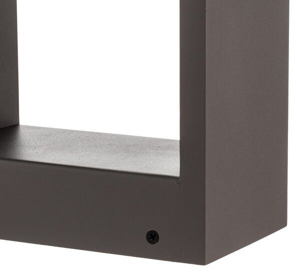 Lindby Emima LED φωτιστικό μονοπατιών, 60 cm, ανθρακί, αλουμίνιο, Μαύρο, Μέταλλο, σύγχρονο