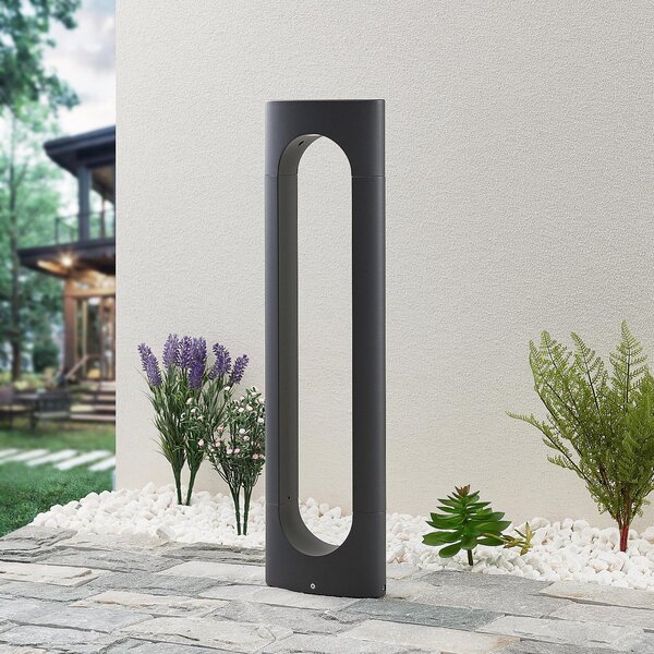 Lucande Fenti LED φως διαδρομής, 65 cm, Μαύρο, Μέταλλο, σύγχρονο