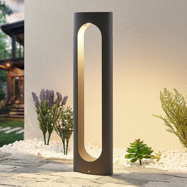 Lucande Fenti LED φως διαδρομής, 65 cm, Μαύρο, Μέταλλο, σύγχρονο
