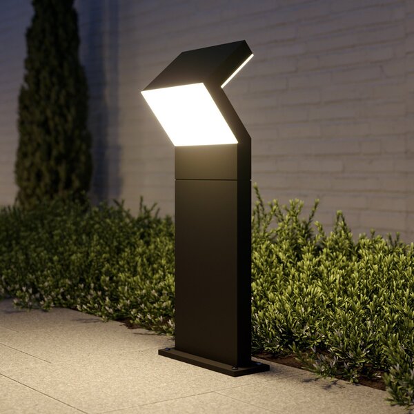 Arcchio LED φωτιστικό βάθρο Havin, ανθρακί, μεταλλικό, 60cm, Μαύρο, Μέταλλο, σύγχρονο