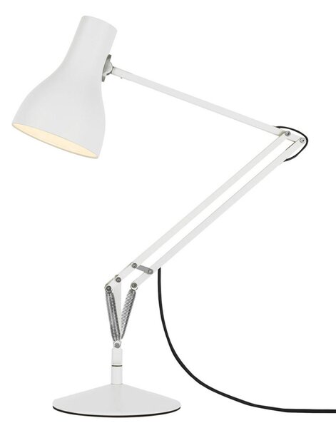 Anglepoise Τύπος 75 επιτραπέζιο φωτιστικό αλπικό λευκό, Λευκό, Μελέτη / Γραφείο, Μέταλλο, Βιομηχανικός σχεδιασμός