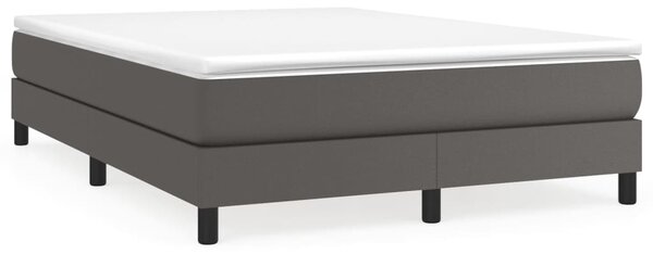 VidaXL Πλαίσιο Κρεβατιού Boxspring Γκρι 140x190 εκ. Συνθετικό Δέρμα