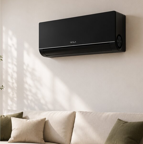 Κλιματιστικό Inverter Tesla Select Style TT53TPPB-1832IAWAM με Wi-Fi, τεχνολογία AI, απόδοση 18000 Btu και ενεργειακή κλάση A++/A+++ - Black