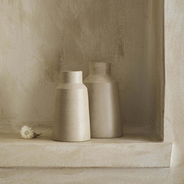 Διακοσμητικό Βάζο (Φ9.5x16) Gofis Home Livana Off White 168/05