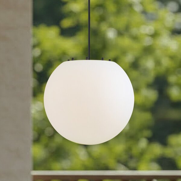 Lindby Εξωτερικό φωτιστικό Alea, λευκό, πλαστικό, Ø 38 cm, ρυθμιζόμενος, Λευκό, Πλαστικό, σύγχρονο