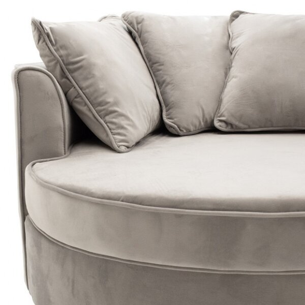 Καναπές Round Γκρι 123x120x85 cm