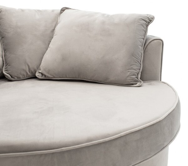 Καναπές Round Γκρι 123x120x85 cm