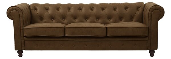 Καναπές 2 θέσεων Chesterfield Καφέ 203x84x67 cm