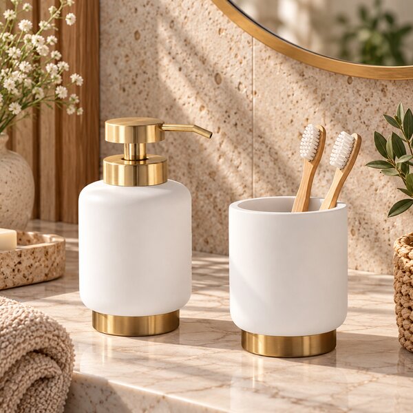 Dispenser Μπάνιου 450ml (Φ9x15.3) T-D Arusha White 62211100