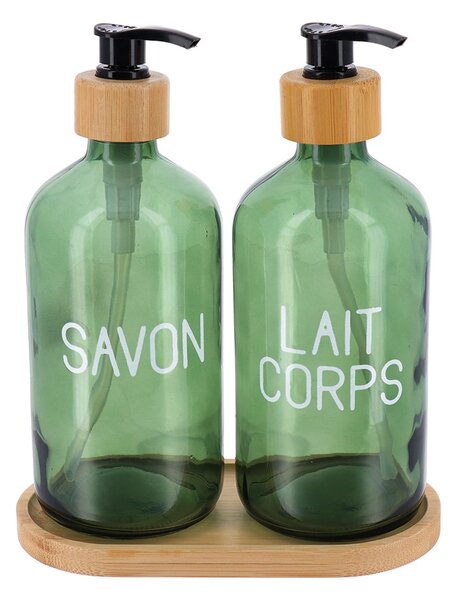 Dispenser Μπάνιου 500ml (Σετ 3τμχ) T-D Accessories Green 6815140