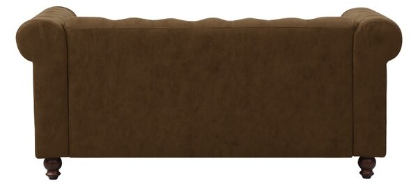Καναπές 2 θέσεων Chesterfield Καφέ 160x84x67 cm