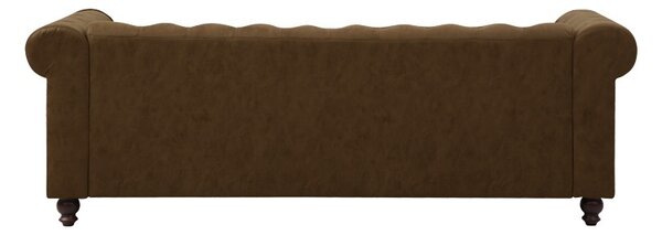 Καναπές 2 θέσεων Chesterfield Καφέ 203x84x67 cm