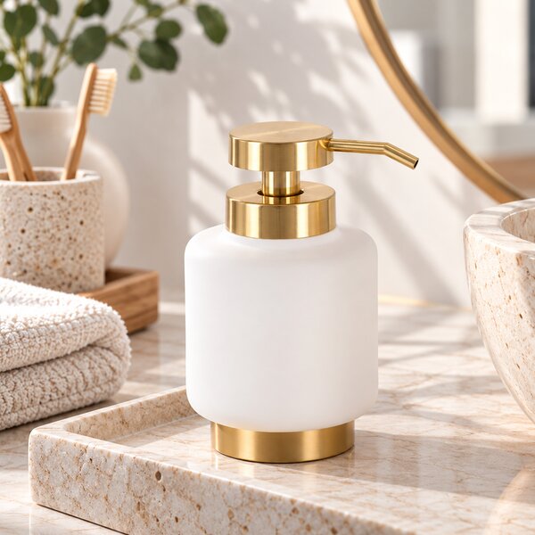 Dispenser Μπάνιου 450ml (Φ9x15.3) T-D Arusha White 62211100