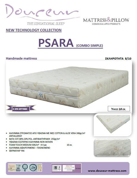 Στρώμα Psara New Tech Compo 18 cm - 090x200 - Μονό