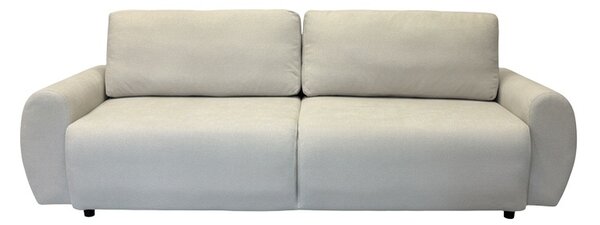 Αναδιπλούμενος καναπές 3 θέσεων Hungie, Μπεζ, 250x92x89 cm