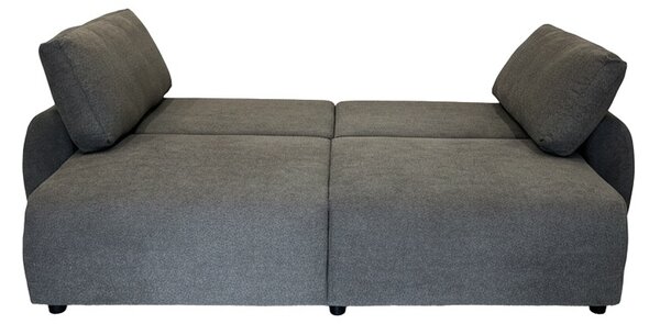 Αναδιπλούμενος καναπές 3 θέσεων Hungie, Γκρι, 250x92x89 cm