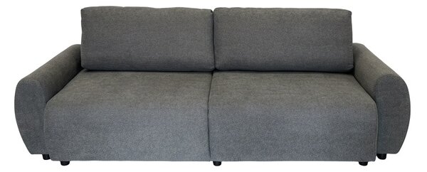 Αναδιπλούμενος καναπές 3 θέσεων Hungie, Γκρι, 250x92x89 cm