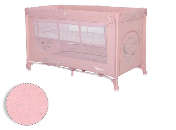 Παρκοκρέβατο NOEMI 2 Layers Mellow Rose Star 10080552219 Lorelli