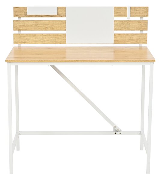 Γραφείο (90x52x99) Spitishop Muse Natural/White