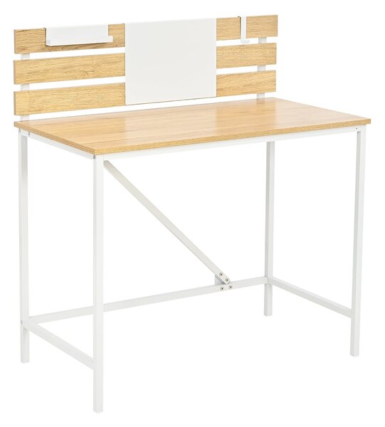 Γραφείο (90x52x99) Spitishop Muse Natural/White