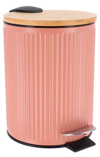 Κάδος Απορριμμάτων Μπάνιου (Φ17x23) T-D 3lt Stripes Blush 6581153